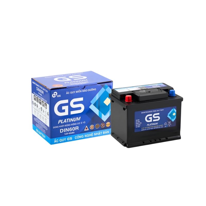 Bình GS MF DIN60R (12V-60Ah)